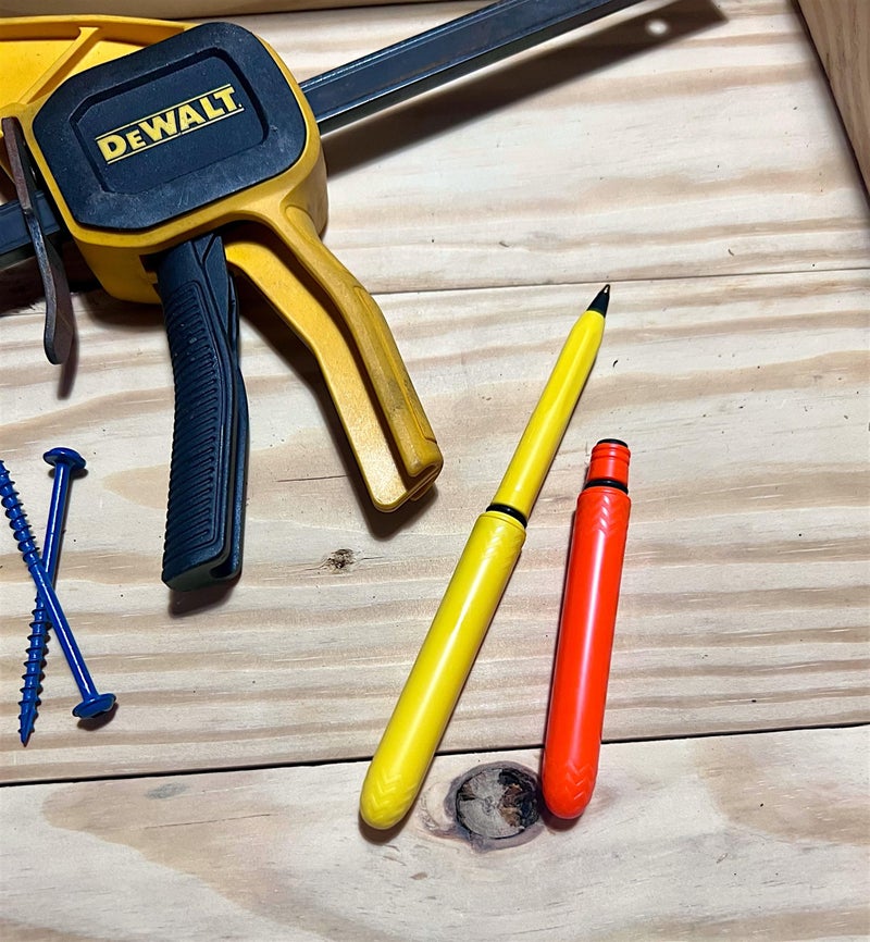 Pokka Pen - the USA Made Pocket Pen â€“ 8 Pack â€“ compact, affordable, lightweight, EDC black ink ballpoint pen â€“ waterproof and floats â€“ carries small, writes big (Blaze Orange) - Image 5